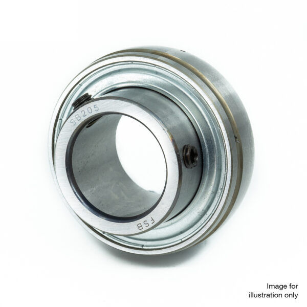 SB209 Grub Screw Locking Insert Bearing (Flat Back)