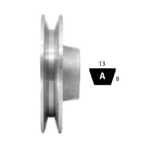 A & SPA Section Aluminium Pilot Bore V-Pulleys