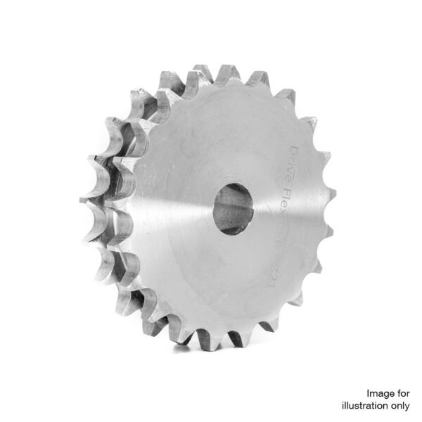 15 Tooth (08B) Duplex Pilot Bore Platewheel (1/2 Pitch Chain)