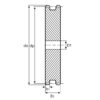 15 Tooth (08B) Duplex Pilot Bore Platewheel (1/2 Pitch Chain)
