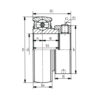SA209 Eccentric Collar Locking Insert Bearing (Flat Back)
