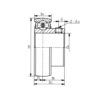 SB209 Grub Screw Locking Insert Bearing (Flat Back)