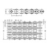 ANSI/ASA50-3 (5/8 Pitch) Triplex Connecting Link
