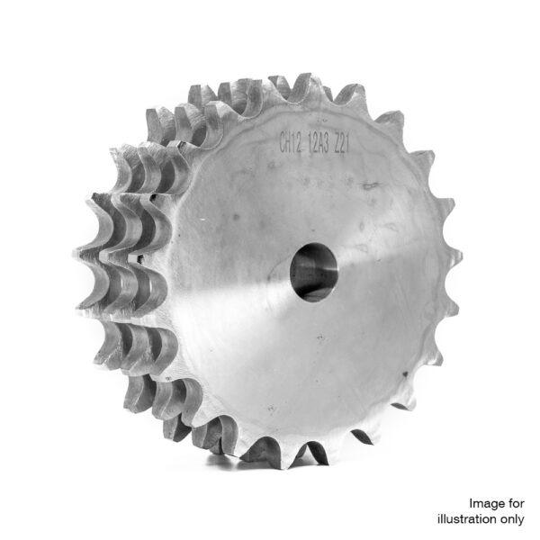 15 Tooth (12B) Triplex Pilot bore Platewheel (3/4 Pitch Chain)