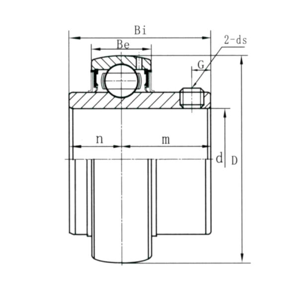 UC203 FSB Grub Screw Locking Insert Bearing