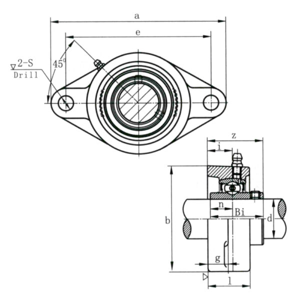 UCFL209 Self-Lube Flanged Bearing Unit