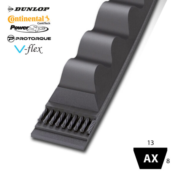 AX26 - AX Section Raw Edge Moulded Cogged V-Belts
