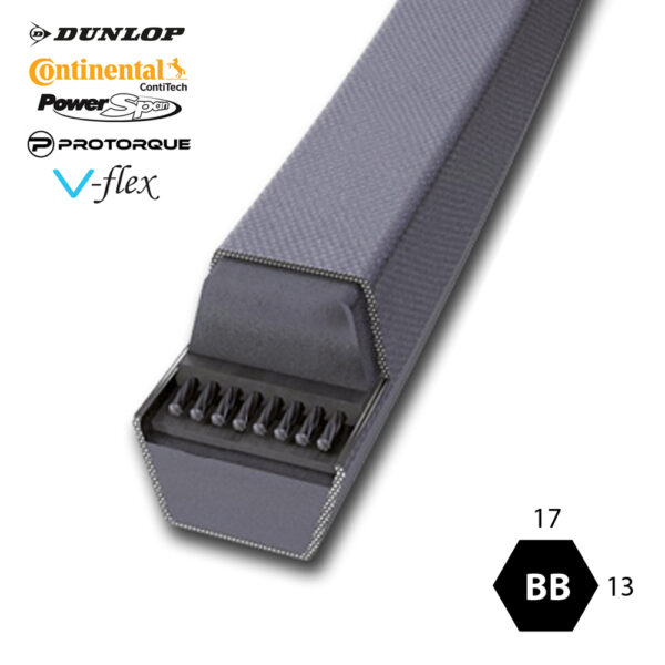 BB121 - BB Section Double Sided Classical Wrapped V-Belts