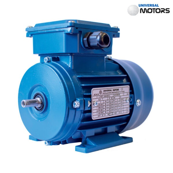 1.5KW, 2 Pole, 90 Frame, B3 Mount, Three Phase Electric Motor IE2 - Aluminium Frame
