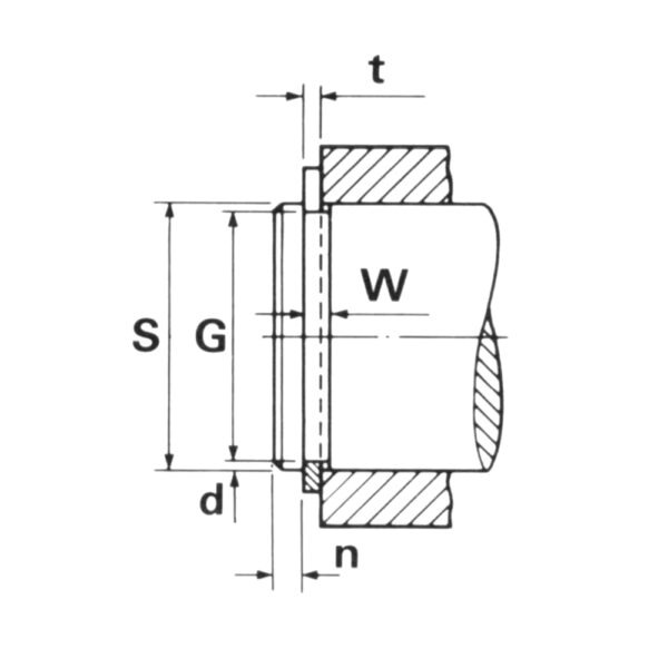 External Stainless Steel Circlip - Suits 63mm Shaft