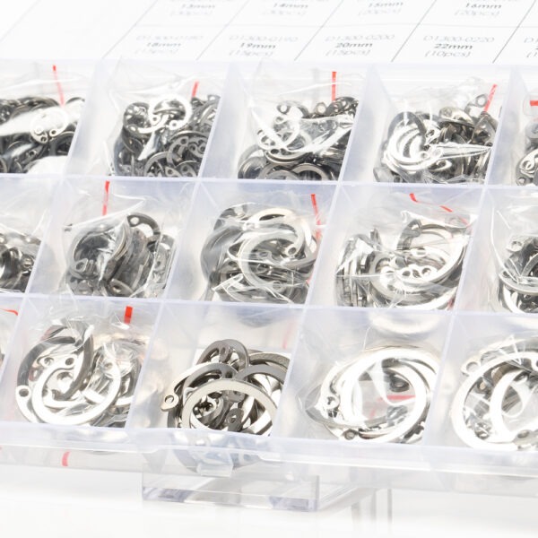 Metric Internal (304 Stainless Steel) Circlip Assortment Box (535pcs)