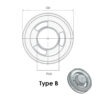 SPZ-110/1 Groove Pilot Bore V-Belt Pulley - Aluminium