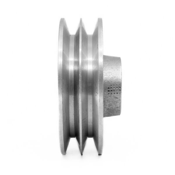 SPZ-100/2 Groove Pilot Bore V-Belt Pulley - Aluminium