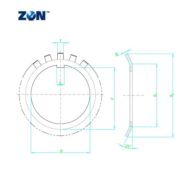 SMB9 ZEN Lock Washer - Stainless Steel