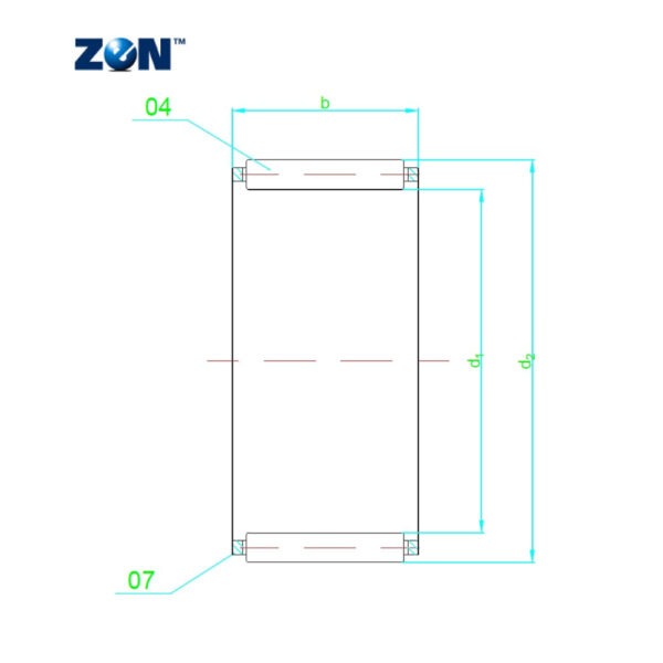 K12X17X13TN ZEN Needle Roller And Cage Assembly (12x17x13)