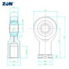 GIKR20PW ZEN Rod End Bearing (Maintenance-Free) - Female Right-Hand Thread
