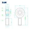 GAKR6PW ZEN Rod End Bearing (Maintenance-Free) - Male Right-Hand Thread
