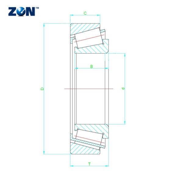32211 ZEN Taper Roller Bearing (55x100x26.75)