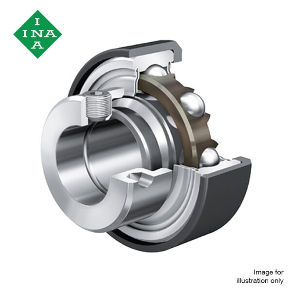 RCRA20/46 INA Eccentric Collar Locking Insert Bearing - With Rubber Interliner (20x46x18.3)